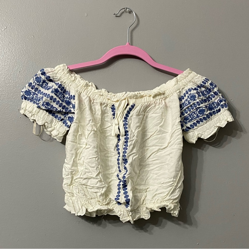 Off-Shoulder Crop Top